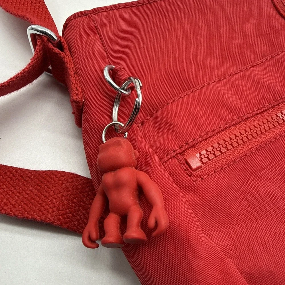 Kipling Angie Crossbody Bag Red Nylon Lightweight Purse